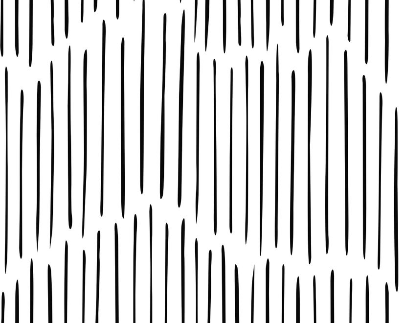 Black and White Minimalist Chevron Lines Wallpaper Mural