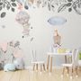 Baby Elephant with Hot air Balloons Wallpaper Mural