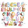 Wasserfarben Alphabet Wandtattoo