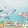 Kinder Niedliche Wal Unterwasser-Fototapeten