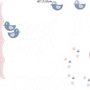Stickers muraux éléphanteau gouttes blanches papillon enfants
