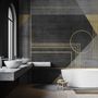 Colorful Geometric Grunge Art Wallpaper Mural