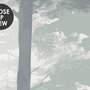 Monochrome Forest Silhouette Landscape Wallpaper Mural