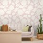 Drawing Peony Floral Art Wallpaper Mural