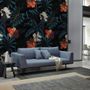 Exotic Leaves with Birds Wallpaper Mural