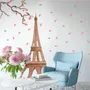 Wandtattoo Paris Eiffelturm mit Kirschblüte