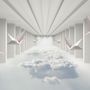 Abstract Corridor with Paper Plane Wallpaper Mural