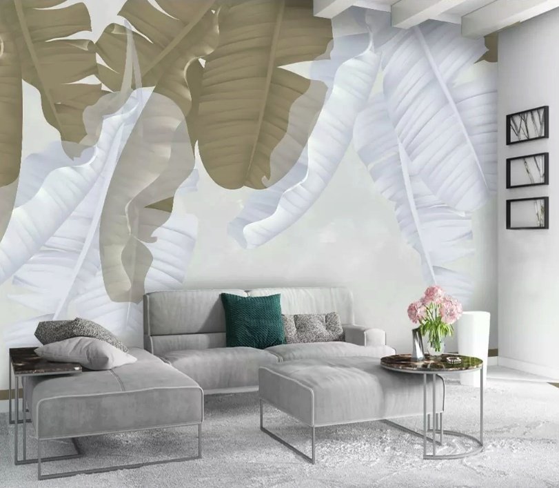 Banana Leaf Wallpaper Mural - Peel and Stick