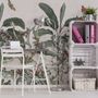 Tropical Leaves with Berries Wallpaper Mural