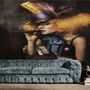 Girl Clown with a Cigar Wallpaper Mural