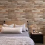 Reclaimed Wood Panel Look Wallpaper Mural