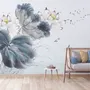 Lotus Floral Art Wallpaper Mural