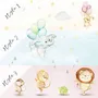Kids Nursery Safari Animals Playing Wallpaper Mural