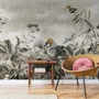 Vintage Historic Paradise Bird Art Wallpaper Mural