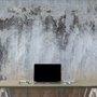 Papier peint panoramique en ciment gris et marron