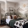 Nursery Neutral Pine Forest Mountain Scenery Wallpaper Mural