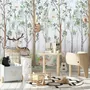 Nursery Cute Animals in the Forest Watercolor Kids Wallpaper Murals