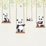 Niedliche Pandas Schaukeln Fototapete