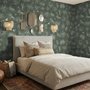 Tropical Palm Leaf and Birds Wallpaper Mural