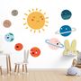 Kids Wall Decal Sun and Planets Wall Decals