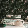 Dark Botanical Plants with Animals Wallpaper Mural