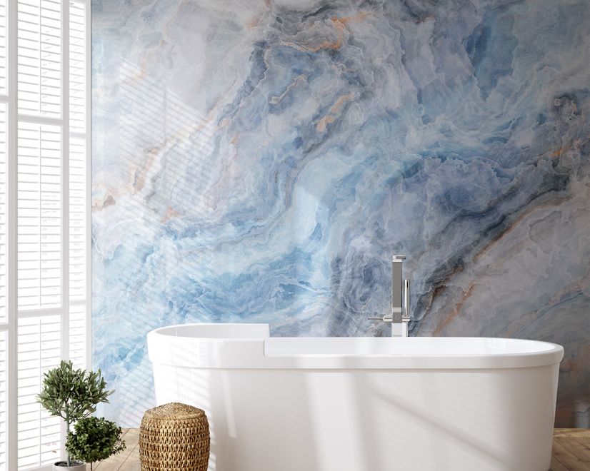 Blue Marble Art Wallpaper Mural