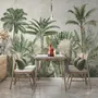 Watercolor Vintage Tropical Forest Wallpaper Mural