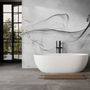 Dark Smoke with Marble Pattern Wallpaper Mural