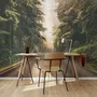 Highway on the Forest Landscape Wallpaper Mural