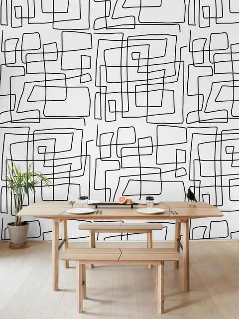 Minimalistische geometrische Linien-Fototapete