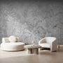 Monochrome Tropical Botanical Wallpaper Mural