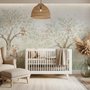 Kids Soft Pastel Forest Animals Wallpaper Mural