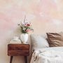 Soft Peach Colors Watercolor Paint  Art Wallpaper Mural