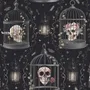 Dark Romantic  Gothic Skull Cage Wallpaper Mural 