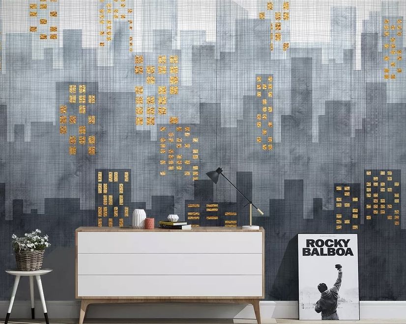 City Silhouette Wallpaper Mural
