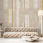 Modern Grunge Tiles Wallpaper Mural