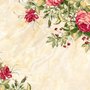 Vintage Pastellrote Blumen Fototapete