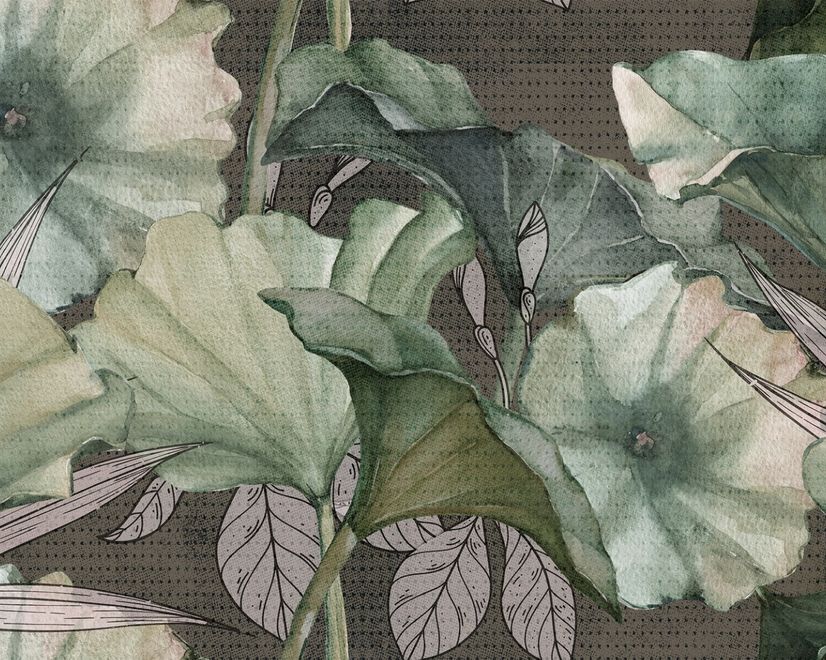 Lotus Leaf Wallpaper Mural