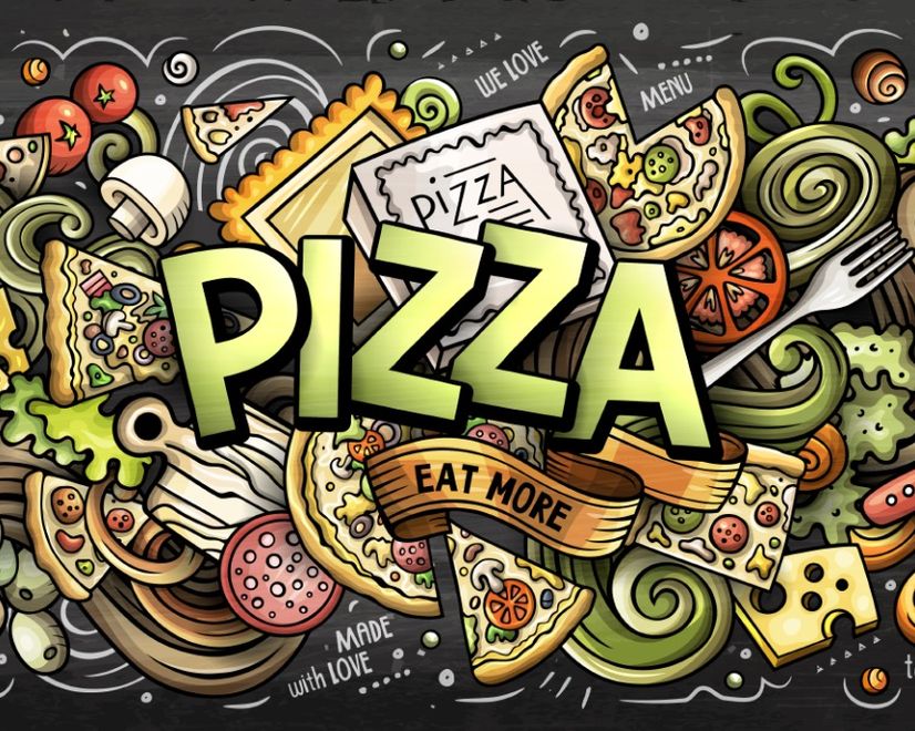 Pizza Food Wallpaper Mural 