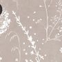 Bohemian Style Neutral Color Wild Flowers Art Wallpaper Mural