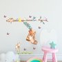 Kids Woodland Shoe home with Coala and Little Birds Wall Decal Sticker