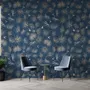 Tropical Palm Leaf and Birds Wallpaper Mural