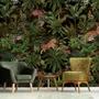 Dark Tropical Trees with Tigers Wallpaper Mural