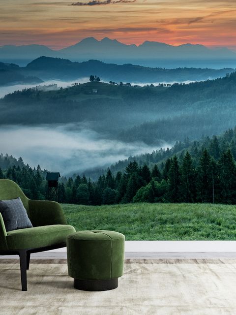 Papier peint paysage montagne pittoresque