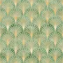 Modern Eau De Nil Art Deco Gold Lines Wallpaper Mural