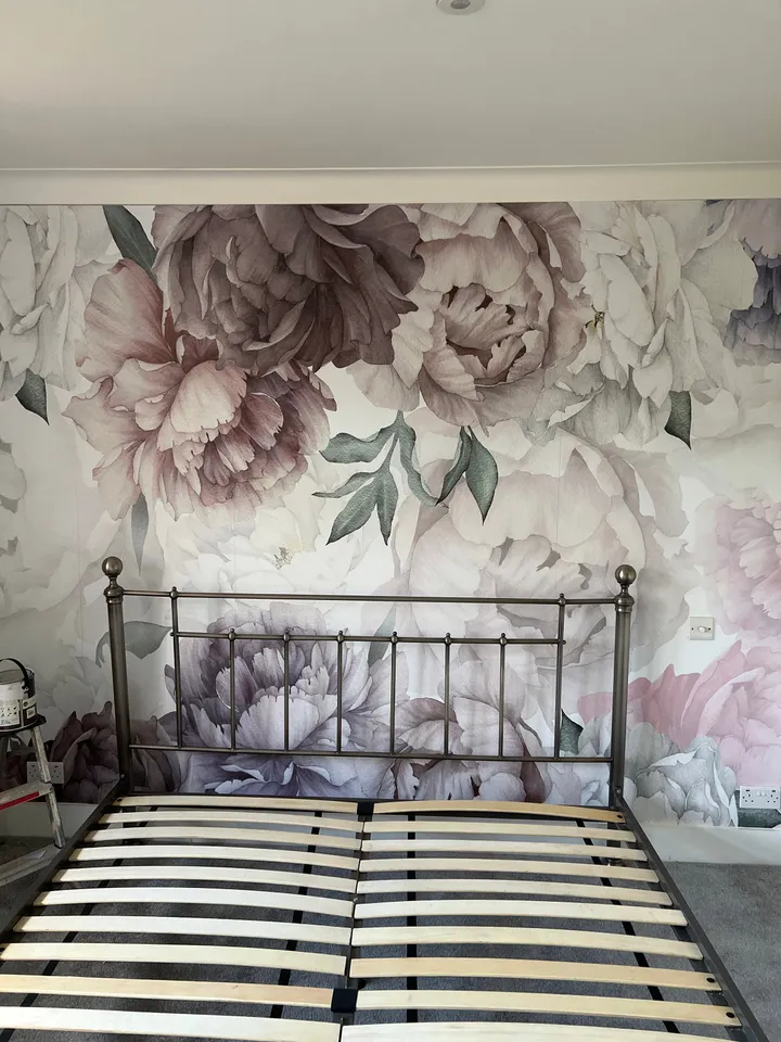 Soft Peony Nursery Floral Wallpaper Mural
