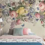 Vintage Colorful Floral Wallpaper Mural