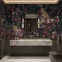 Dark Leopard Floral Garden Botanical Wallpaper Mural