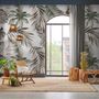 Vintage Banana and Palm Leaves Wallpaper Mural
