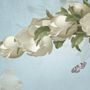 Gardenia Floral and Butterfly Wallpaper Mural